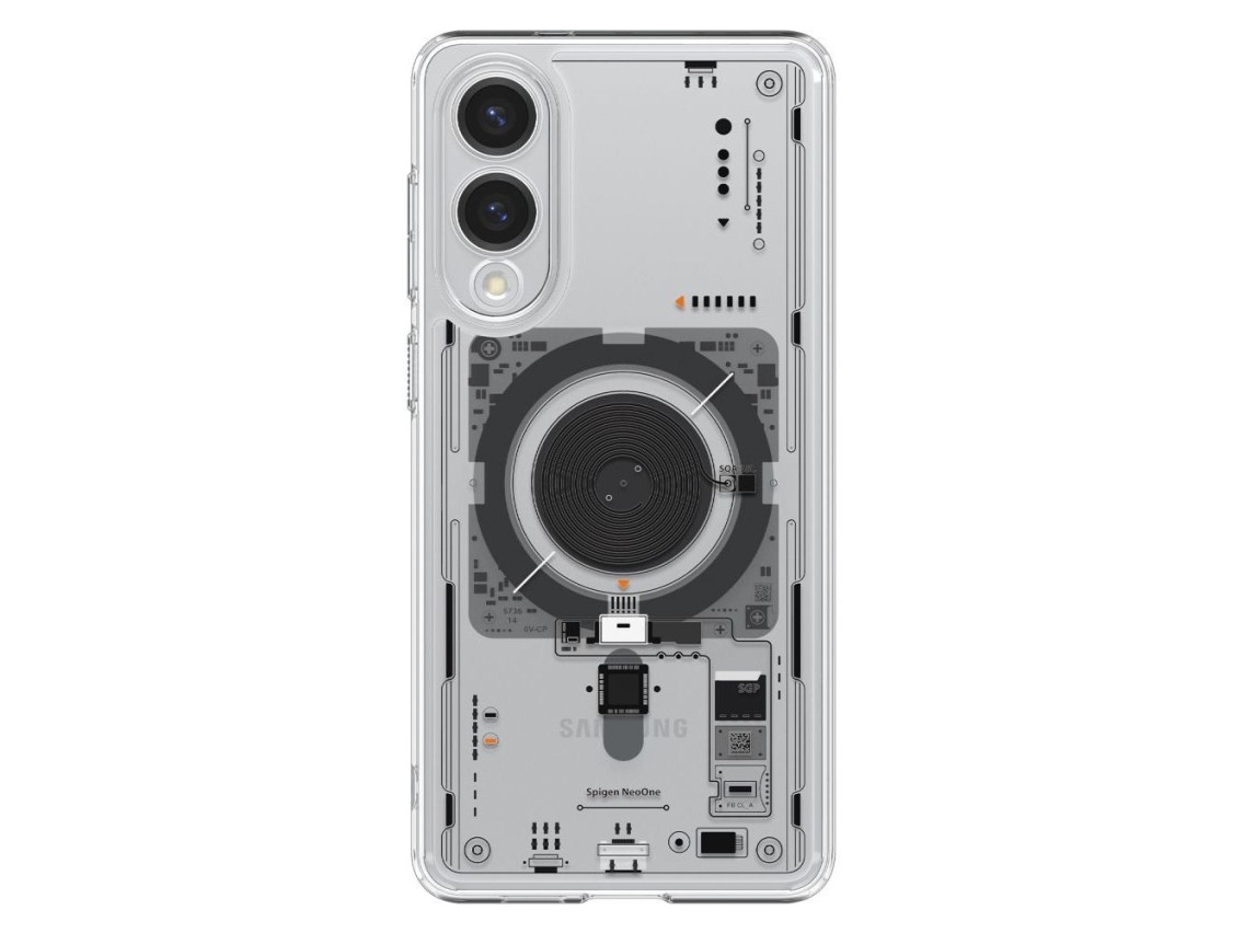 Spigen Ultra Hybrid Mag Case with MagSafe for Samsung Galaxy S25 Edge with Print - Transparent