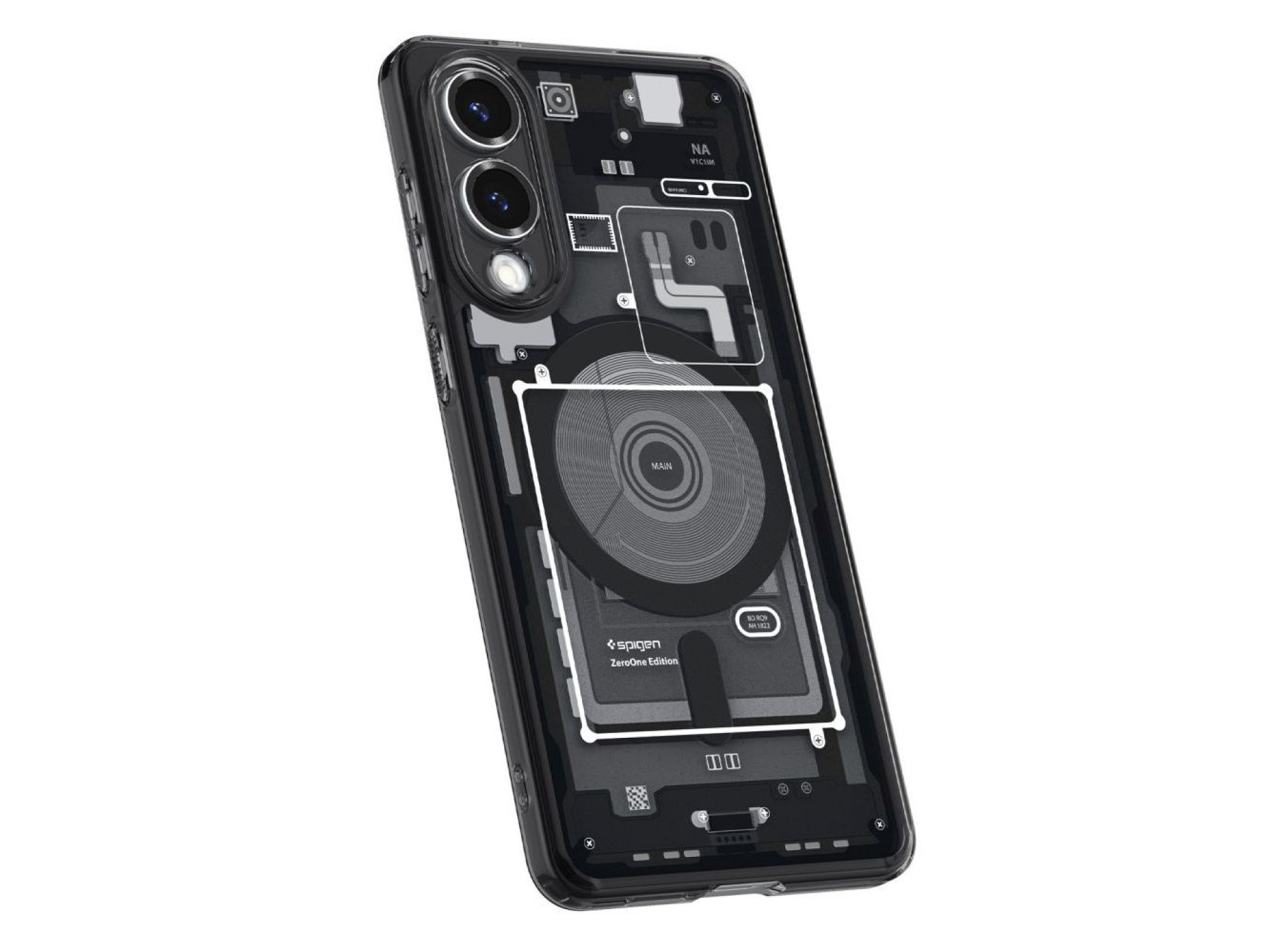 Funda Spigen Ultra Hybrid Mag Case con MagSafe para Samsung Galaxy S25 Edge con estampado - Negra