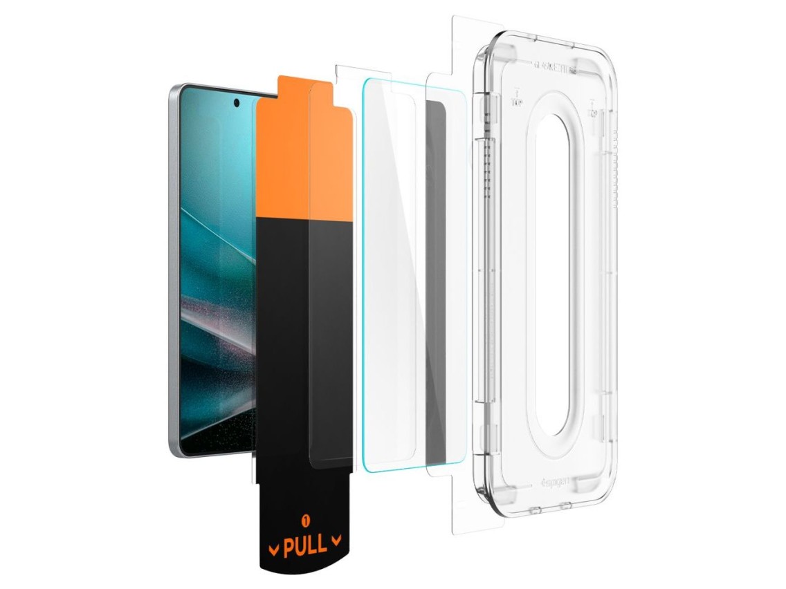 Protector de pantalla de vidrio templado Spigen Glas.TR "Ez Fit" Pro para Samsung Galaxy S25 Edge