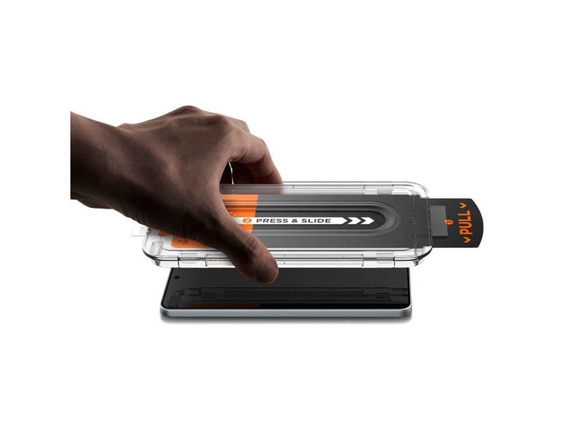 Protector de pantalla de vidrio templado Spigen Glas.TR "Ez Fit" Pro para Samsung Galaxy S25 Edge