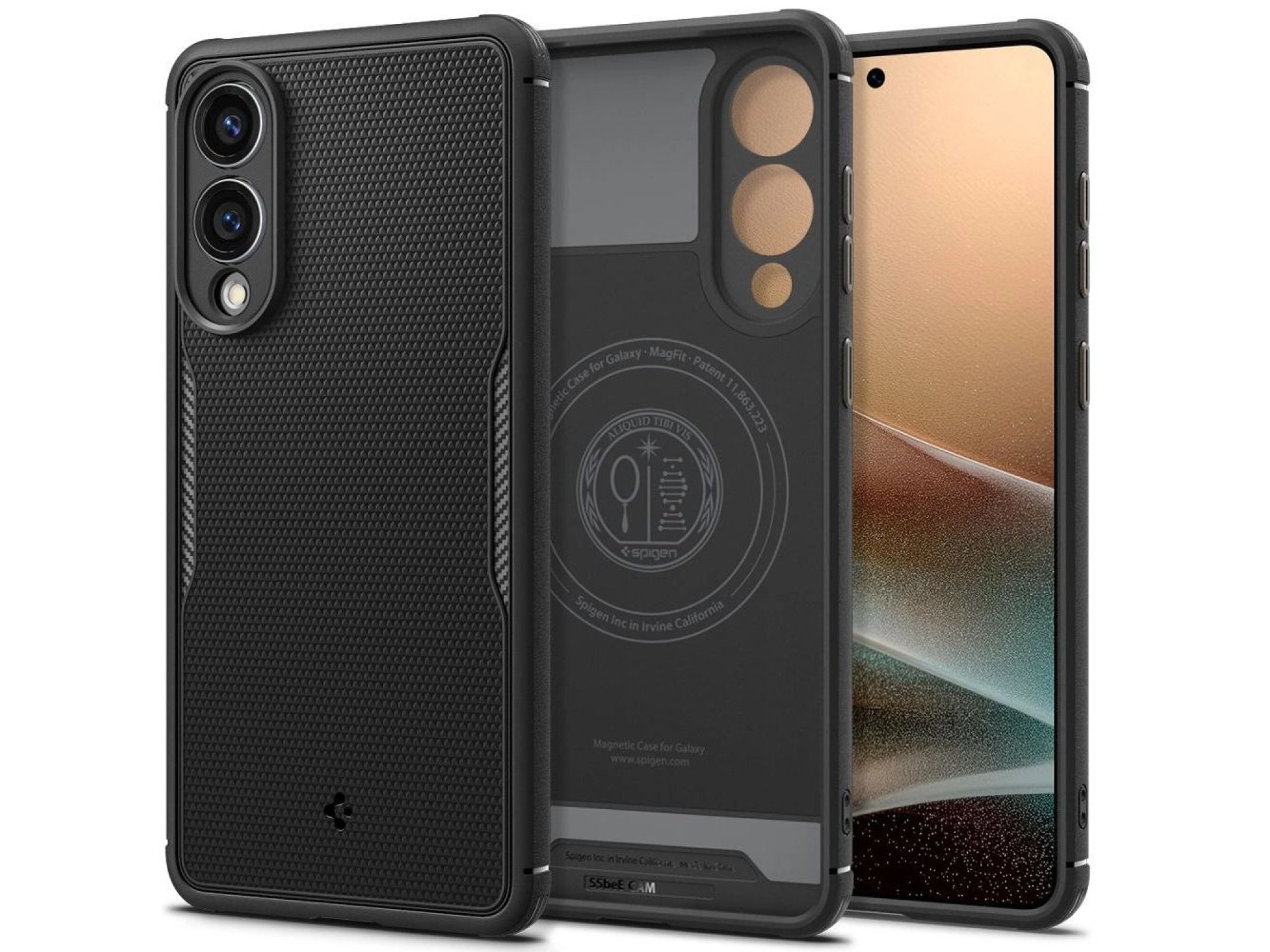 Spigen Core Armor Mag Case with MagSafe for Samsung Galaxy S25 Edge - Black