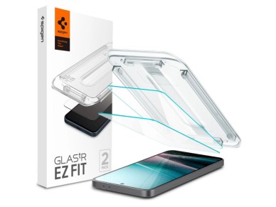 Protector de pantalla de vidrio templado Spigen Glas.TR "Ez Fit" (paquete de 2) para Samsung Galaxy 