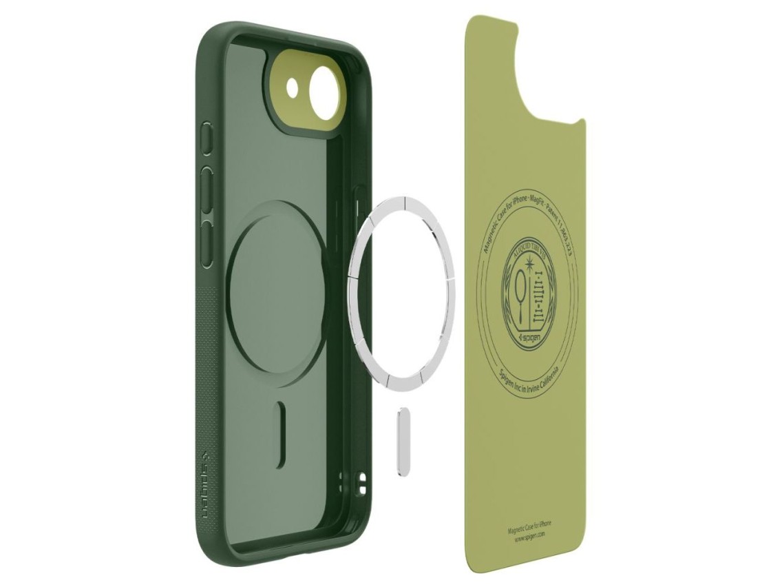 Spigen Nano Pop MagSafe Case for iPhone 16e / 17e - Matte Green
