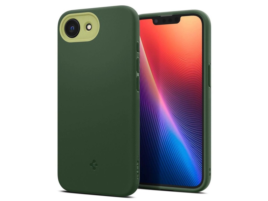 Spigen Nano Pop MagSafe Case for iPhone 16e / 17e - Matte Green