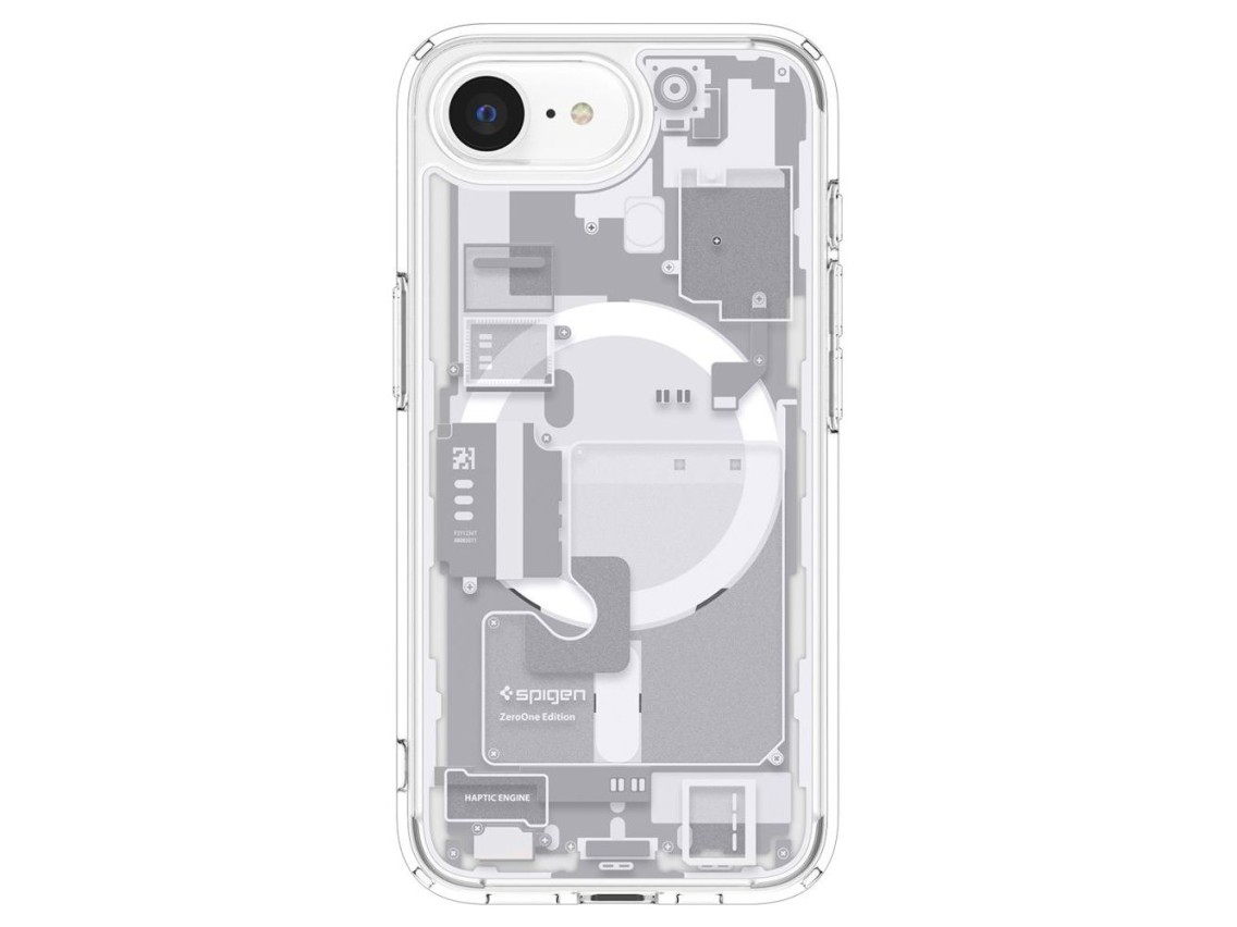 Capa Spigen Ultra Hybrid MagSafe para iPhone 16e / 17e Zero One - Branca