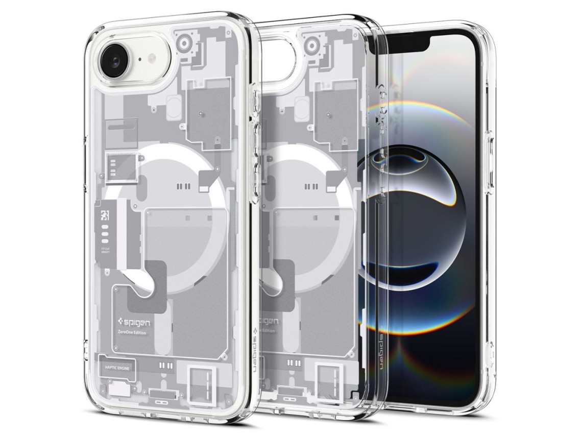Capa Spigen Ultra Hybrid MagSafe para iPhone 16e / 17e Zero One - Branca