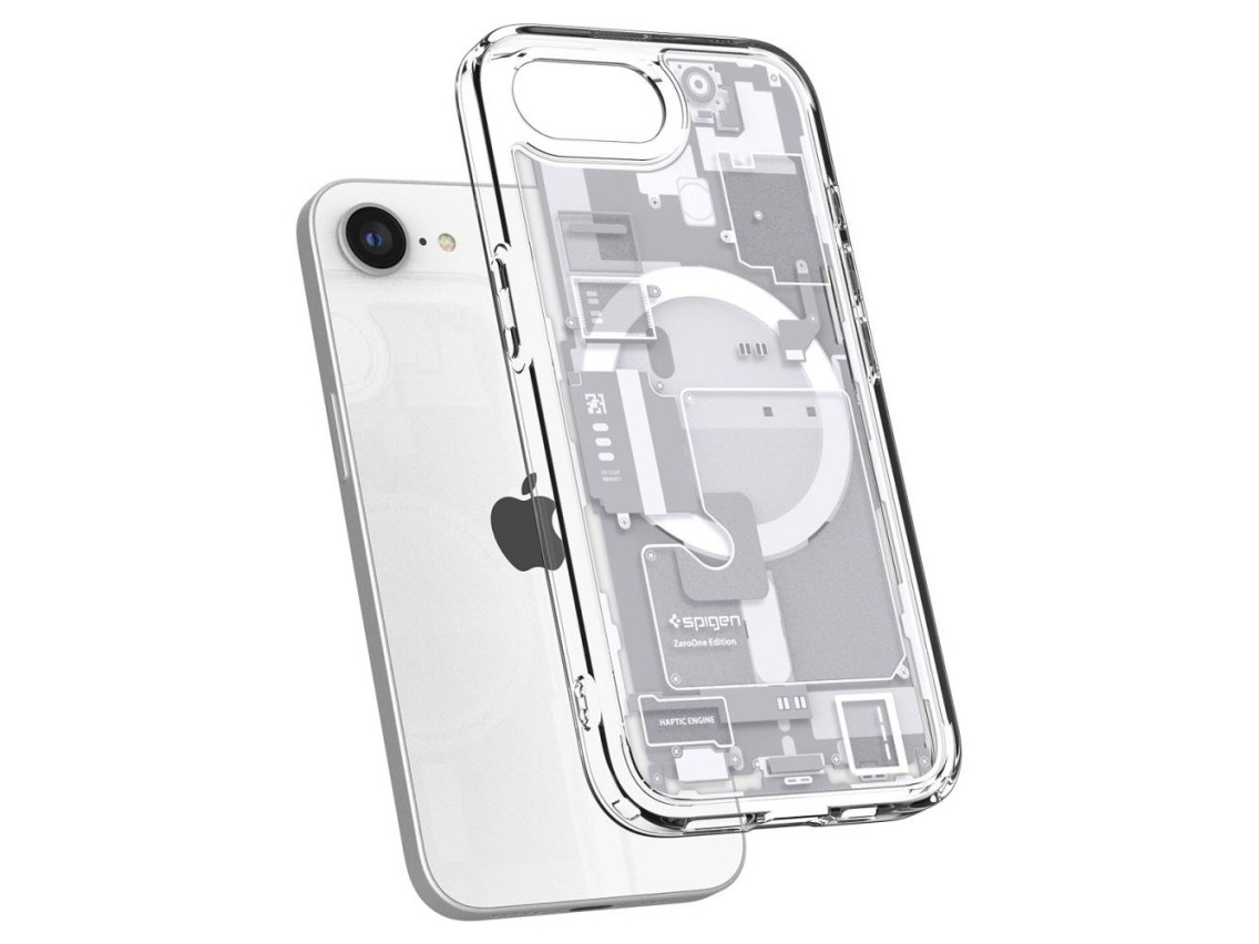 Capa Spigen Ultra Hybrid MagSafe para iPhone 16e / 17e Zero One - Branca