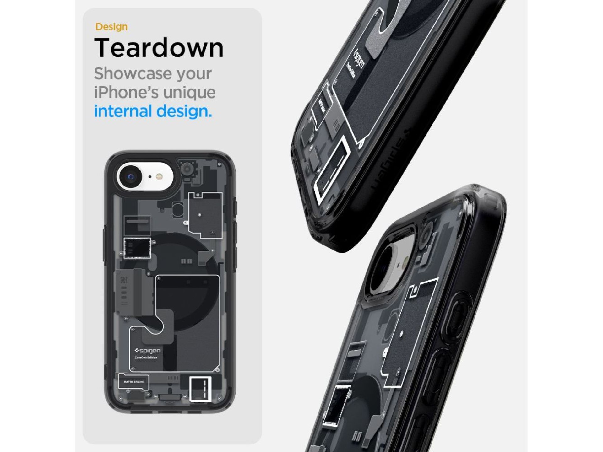 Funda Spigen Ultra Hybrid MagSafe para iPhone 16e / 17e Zero One - Negra