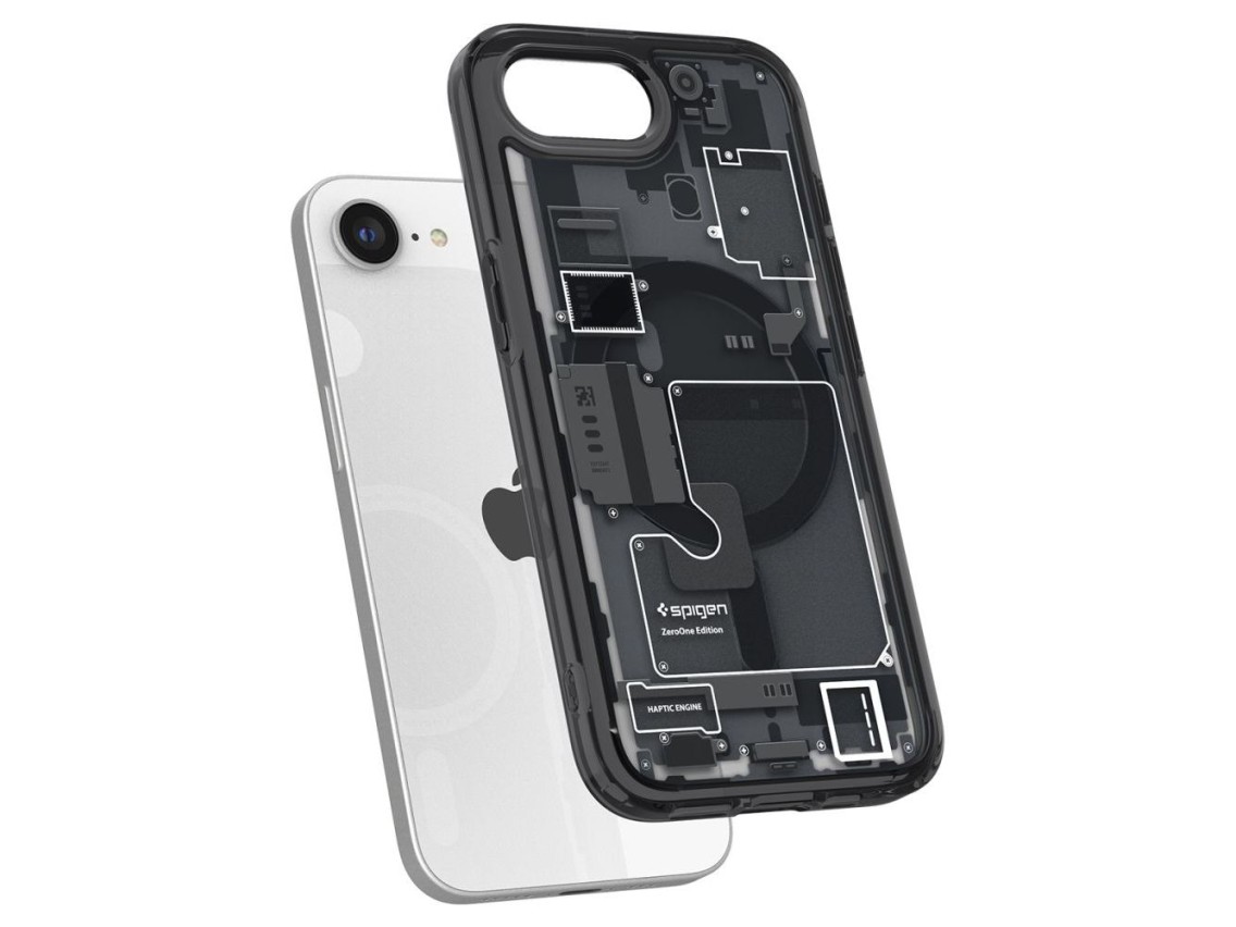 Funda Spigen Ultra Hybrid MagSafe para iPhone 16e / 17e Zero One - Negra