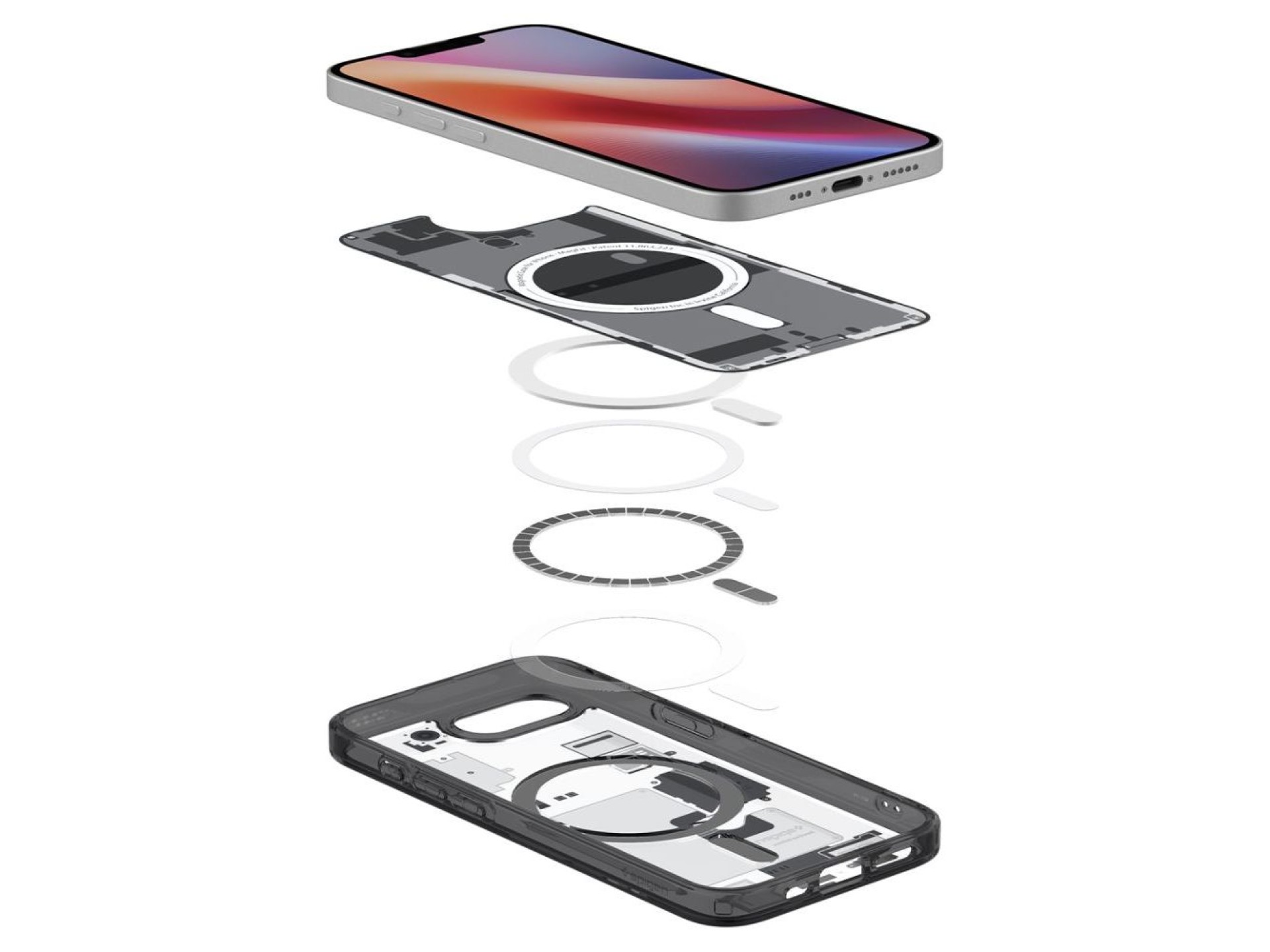 Funda Spigen Ultra Hybrid MagSafe para iPhone 16e / 17e Zero One - Negra