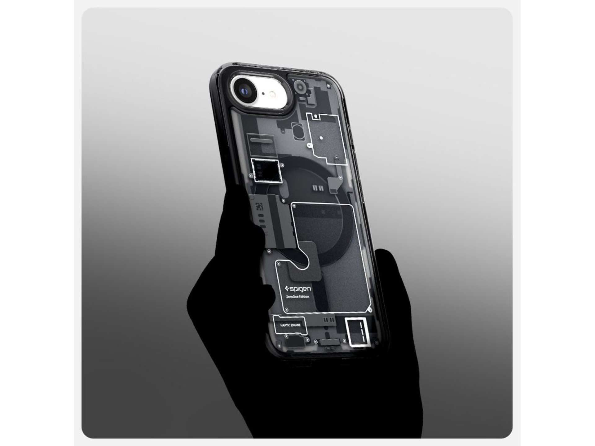 Funda Spigen Ultra Hybrid MagSafe para iPhone 16e / 17e Zero One - Negra