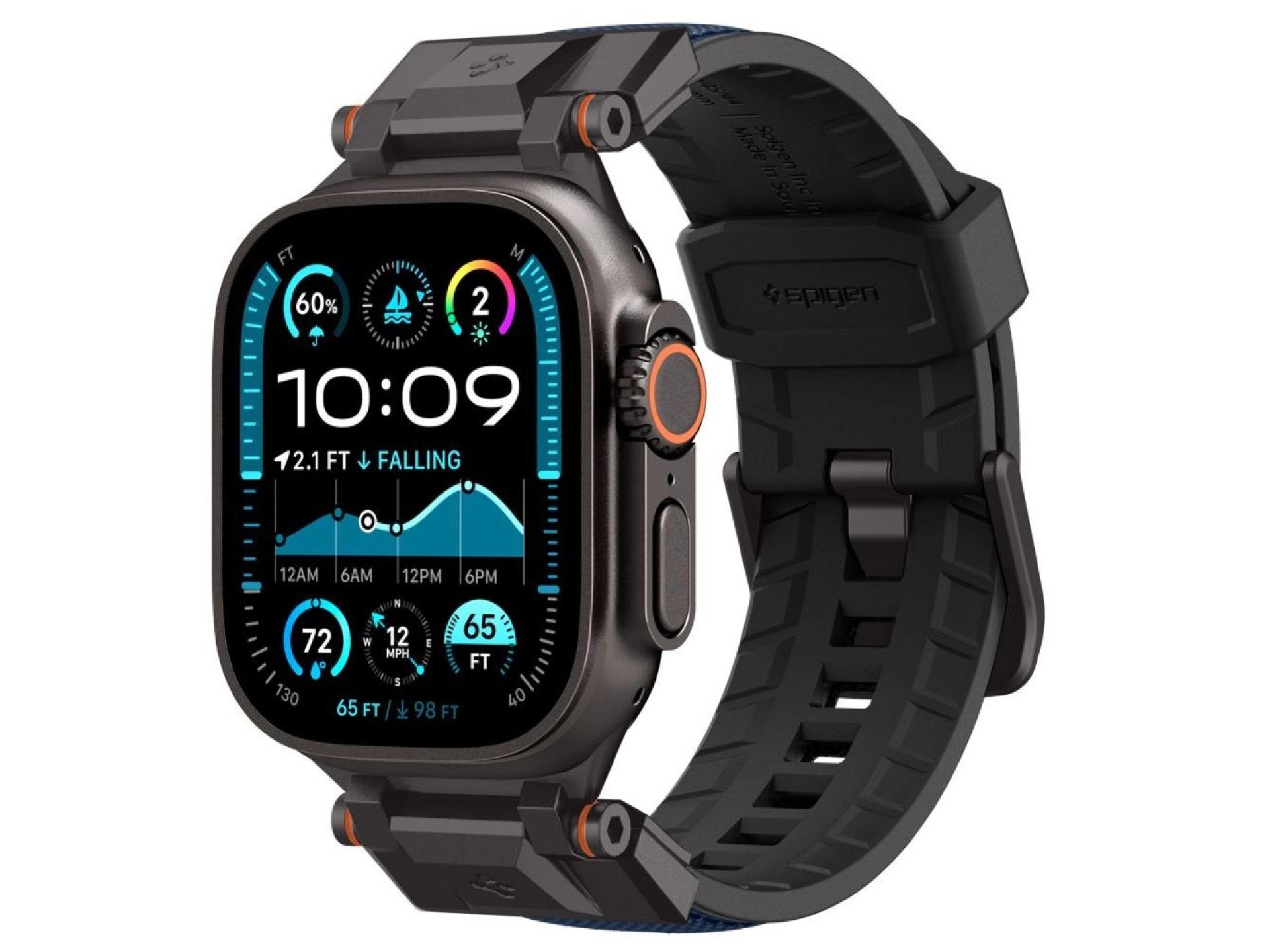 Correa Spigen DuraPro Armor para Apple Watch de 44/45/46/49 mm - Azul marino