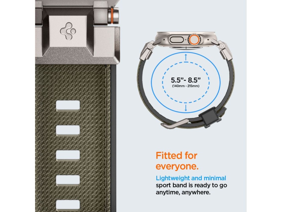Correa Spigen DuraPro Armor para Apple Watch de 44/45/46/49 mm - Verde