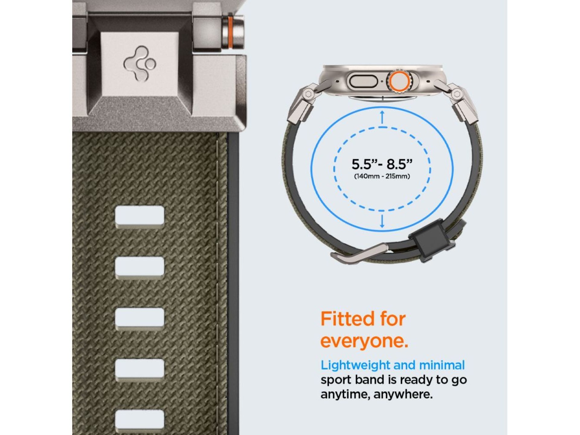 Correa Spigen DuraPro Armor para Apple Watch de 44/45/46/49 mm - Verde