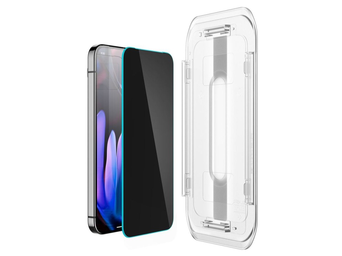 Paquete de 2 protectores de pantalla Spigen Glas.TR "Ez Fit" Privacy Glass para Google Pixel 9 Pro X