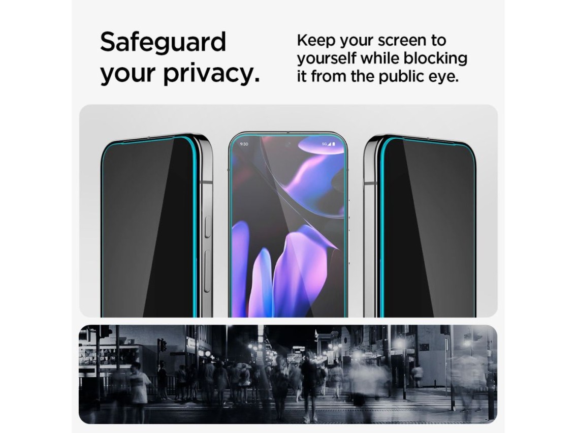 Spigen Glas.TR "Ez Fit" Privacy HD 2-pack privacy glass for Google Pixel 9 / 9 Pro