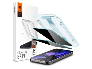 Paquete de 2 protectores de pantalla Spigen Glas.TR "Ez Fit" Privacy Glass para Google Pixel 9 Pro X