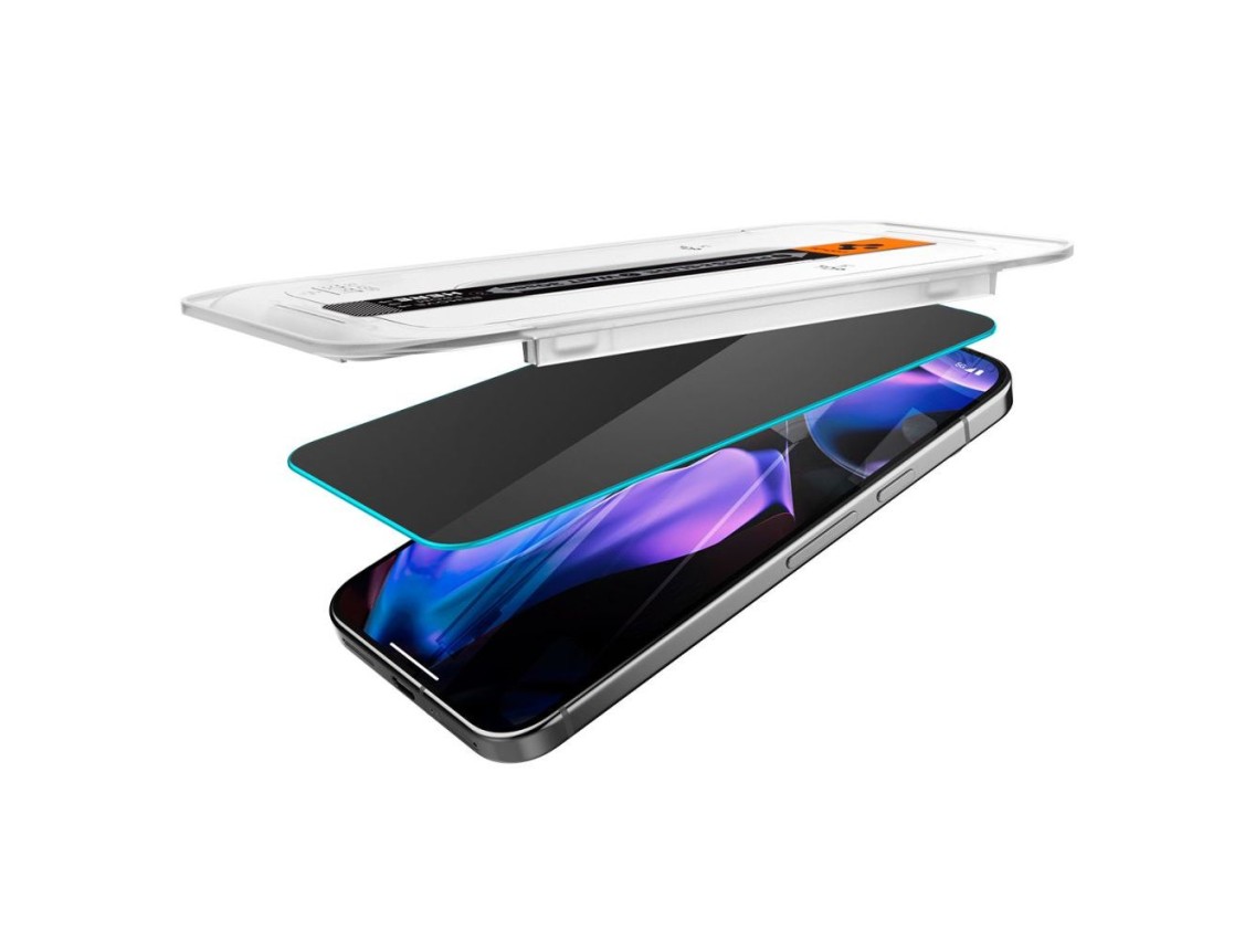 Paquete de 2 protectores de pantalla Spigen Glas.TR "Ez Fit" Privacy Glass para Google Pixel 9 Pro X