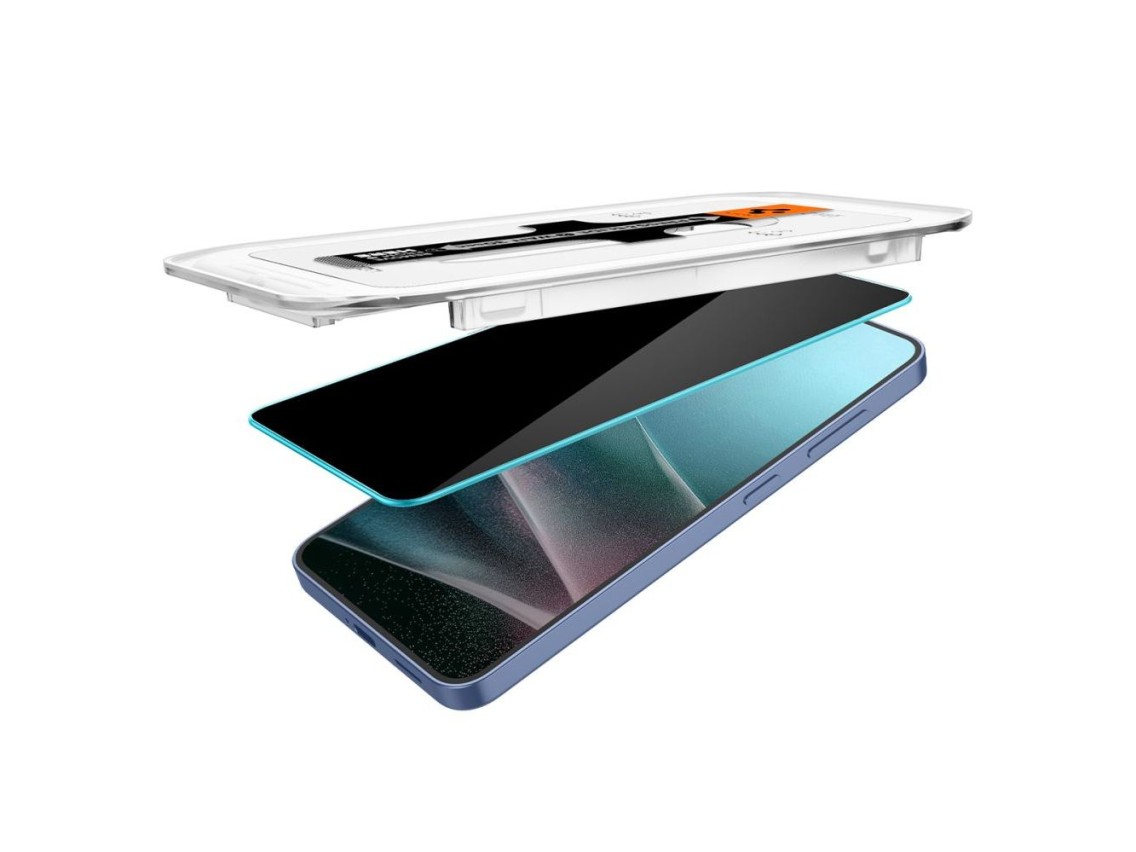 Paquete de 2 protectores de pantalla Spigen Glas.TR "Ez Fit" Privacy HD para Samsung Galaxy S24+ / S