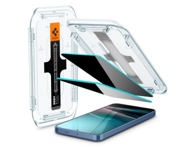 Paquete de 2 protectores de pantalla Spigen Glas.TR "Ez Fit" Privacy HD para Samsung Galaxy S24+ / S