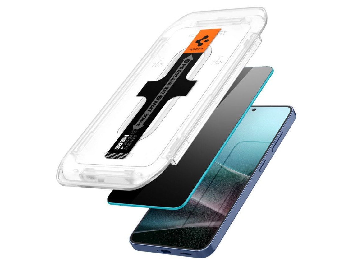 Paquete de 2 protectores de pantalla Spigen Glas.TR "Ez Fit" Privacy HD para Samsung Galaxy S24+ / S