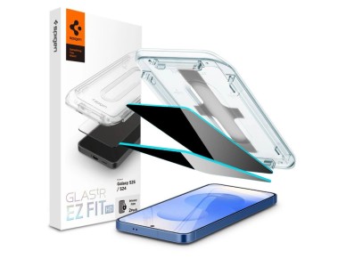 Paquete de 2 protectores de pantalla Spigen Glas.TR "Ez Fit" Privacy HD para Samsung Galaxy S24 / S2