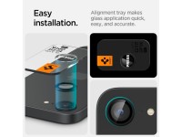 Spigen Optik Pro GLAS.TR "Ez Fit" Camera Cover 2-pack for iPhone 16e / 17e - Black Spigen Optik Pro GLAS.TR "Ez Fit" Camera Cover 2-pack for iPhone 16e / 17e - Black