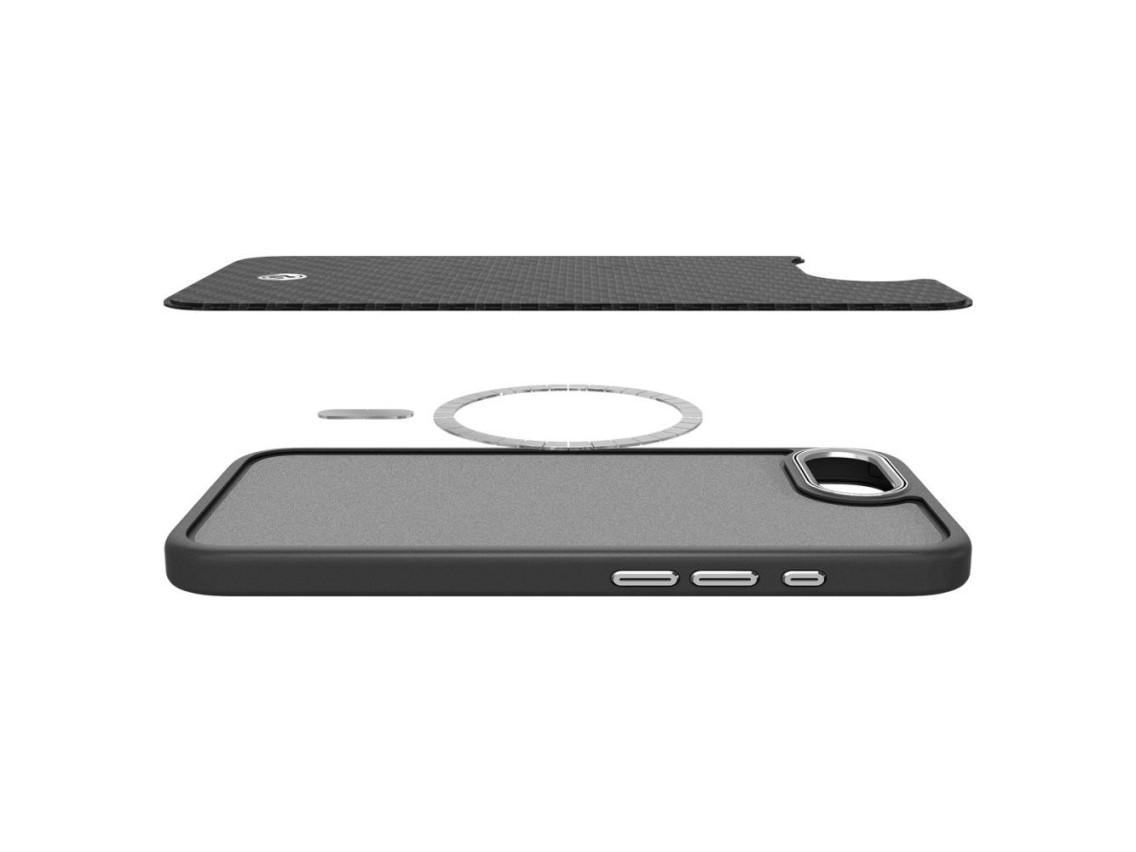 Funda Spigen Enzo Aramid MagSafe para iPhone 16e / 17e - Negra