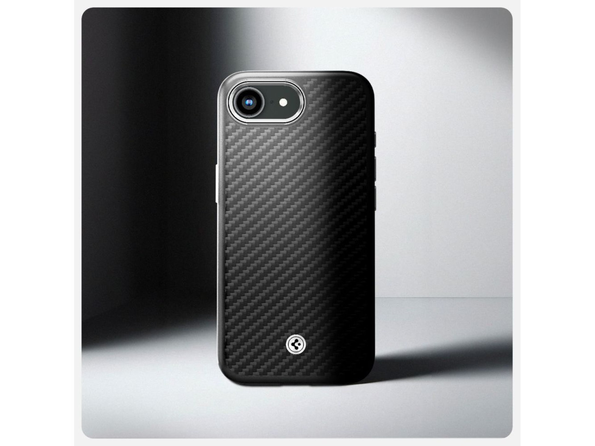 Funda Spigen Enzo Aramid MagSafe para iPhone 16e / 17e - Negra