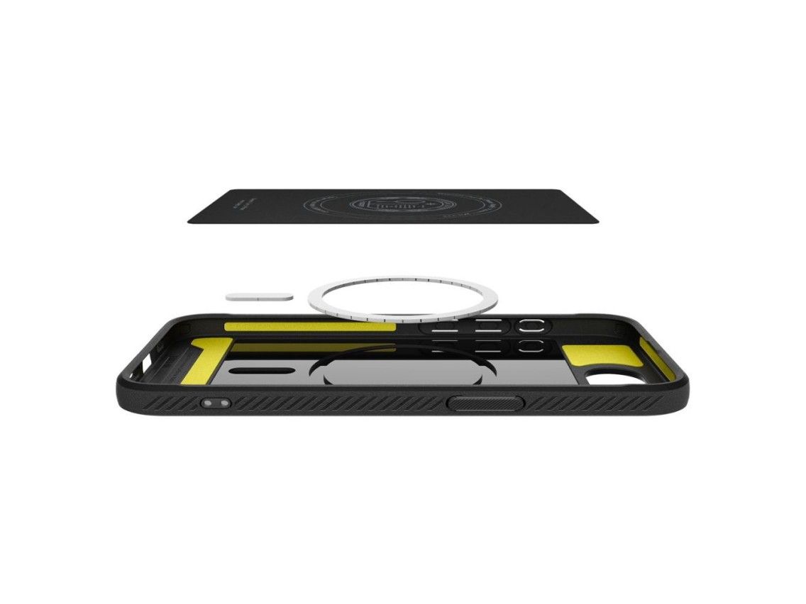 Spigen Rugged Armor MagSafe case for iPhone 16e / 17e - black