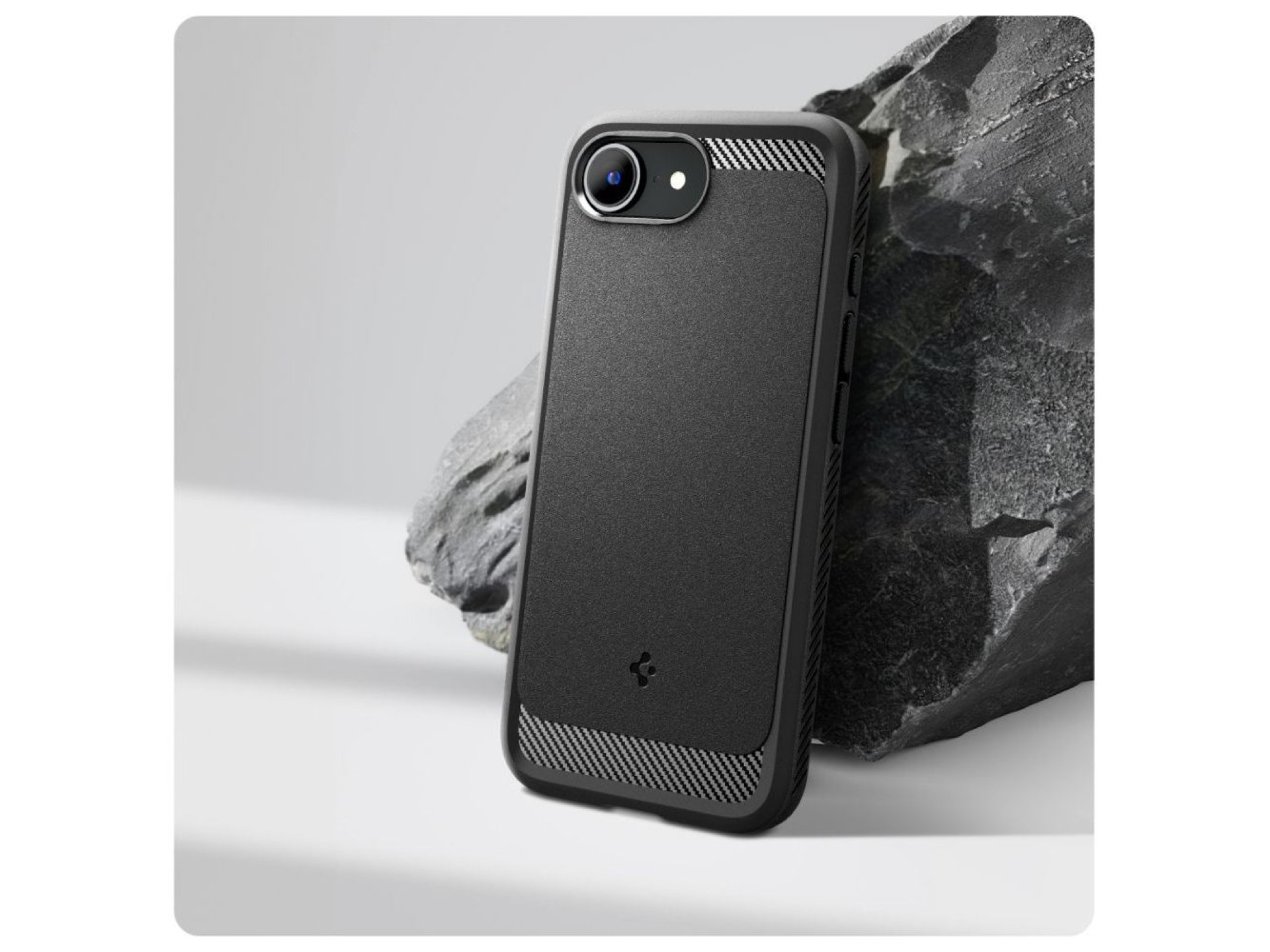 Spigen Rugged Armor MagSafe case for iPhone 16e / 17e - black
