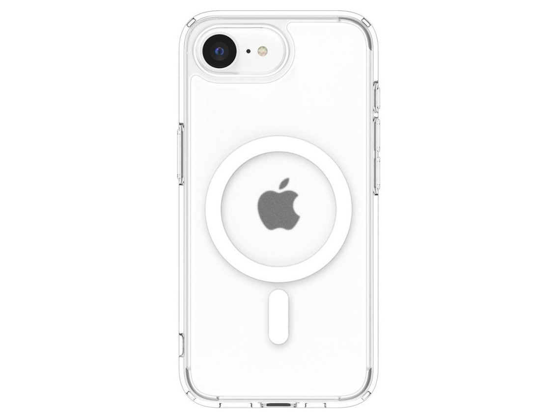 Funda Spigen Ultra Hybrid MagSafe para iPhone 16e / 17e - Blanca, translúcida