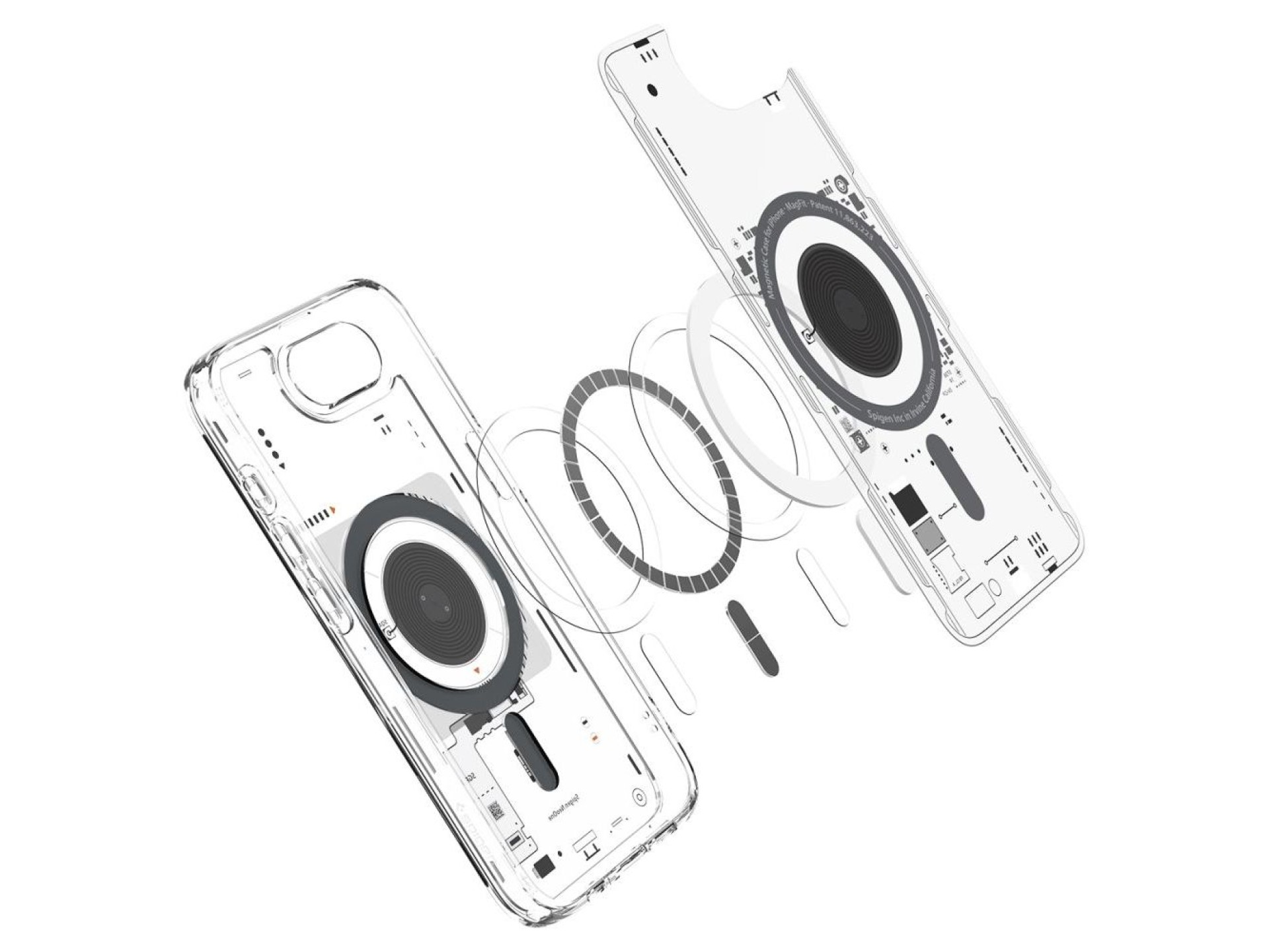 Capa Spigen Ultra Hybrid MagSafe para iPhone 16e / 17e Neo One - Transparente