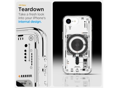Capa Spigen Ultra Hybrid MagSafe para iPhone 16e / 17e Neo One - Transparente