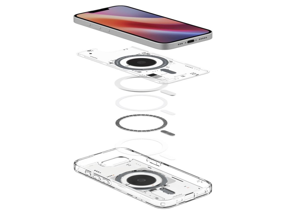 Capa Spigen Ultra Hybrid MagSafe para iPhone 16e / 17e Neo One - Transparente