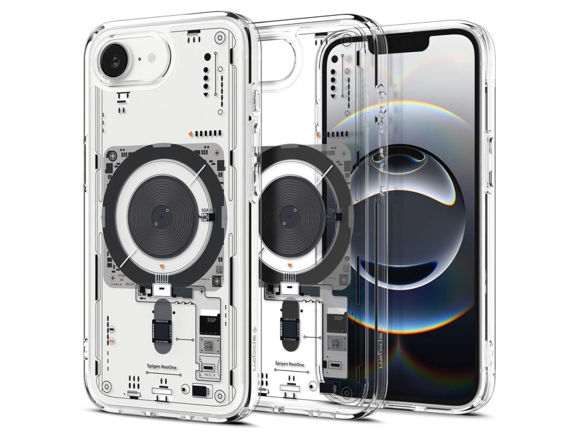 Capa Spigen Ultra Hybrid MagSafe para iPhone 16e / 17e Neo One - Transparente