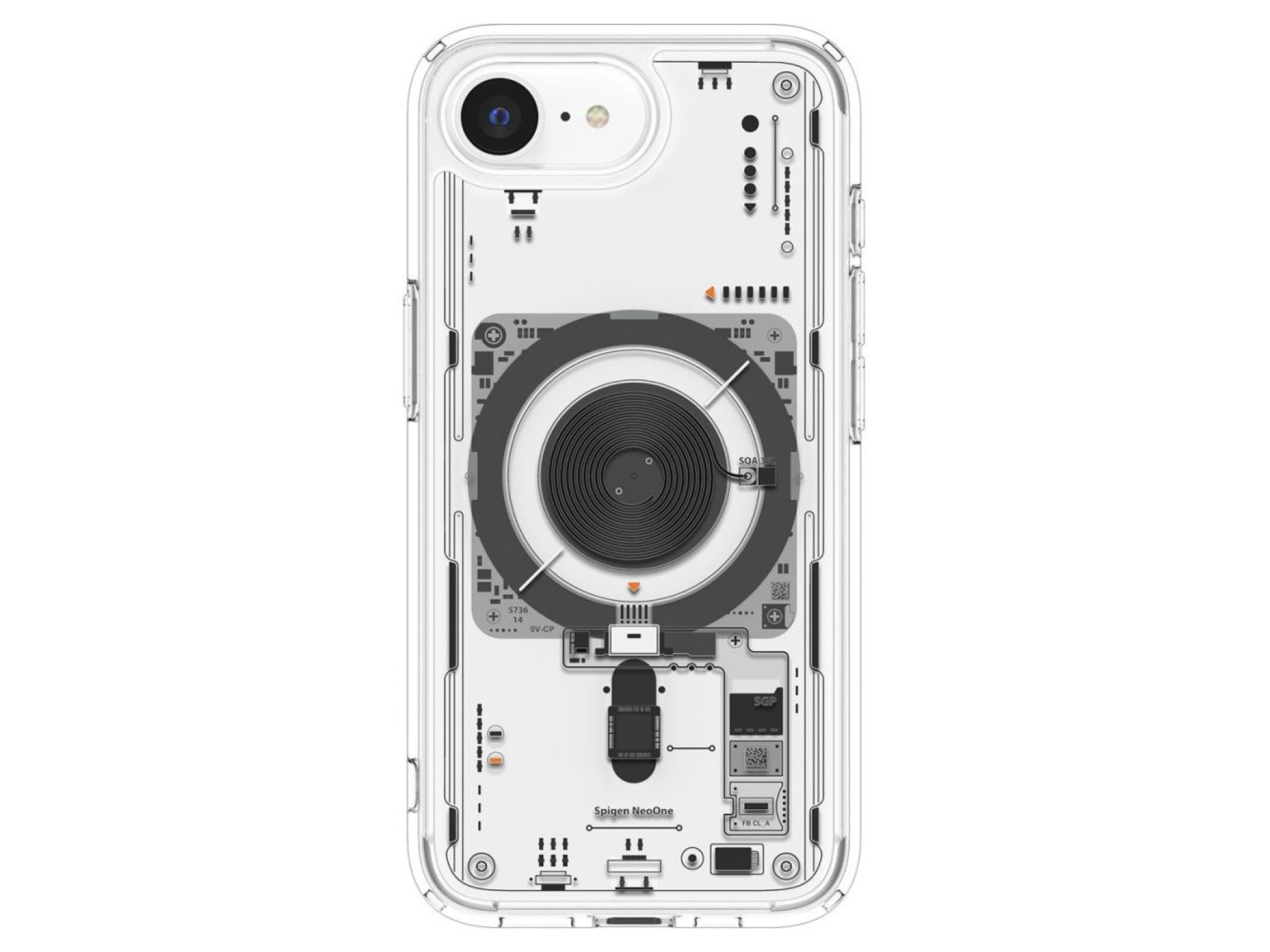 Capa Spigen Ultra Hybrid MagSafe para iPhone 16e / 17e Neo One - Transparente