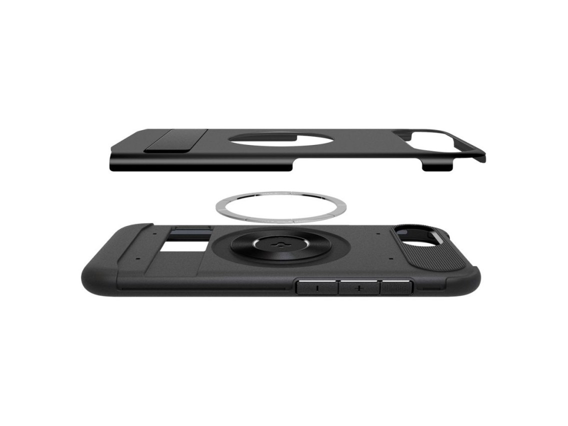 Capa Spigen Slim Armor MagSafe para iPhone 16e / 17e - Preta