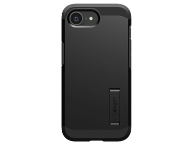 Funda Spigen Tough Armor con MagSafe para iPhone 16e / 17e con soporte - Negra