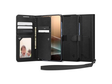 Spigen Wallet "S" Case for Samsung Galaxy S25+ - Black Spigen Wallet "S" Case for Samsung Galaxy S25+ - Black