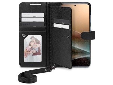 Spigen Wallet "S" Case for Samsung Galaxy S25+ - Black Spigen Wallet "S" Case for Samsung Galaxy S25+ - Black