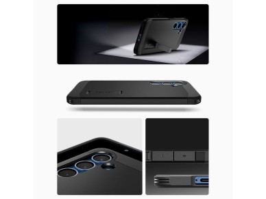 Spigen Tough Armor MagSafe case for Samsung Galaxy S25 - black Spigen Tough Armor MagSafe case for Samsung Galaxy S25 - black