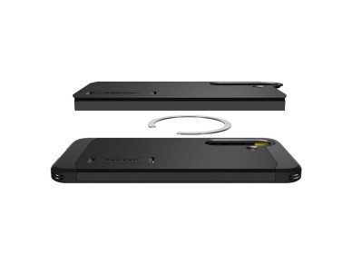 Spigen Tough Armor MagSafe case for Samsung Galaxy S25 - black Spigen Tough Armor MagSafe case for Samsung Galaxy S25 - black
