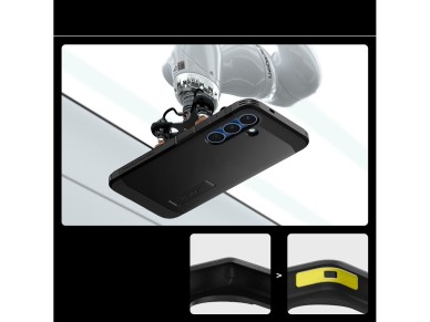 Spigen Tough Armor MagSafe case for Samsung Galaxy S25 - black Spigen Tough Armor MagSafe case for Samsung Galaxy S25 - black