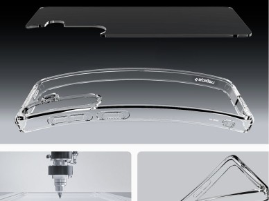 Funda Spigen Ultra Hybrid para Samsung Galaxy S25 - Transparente