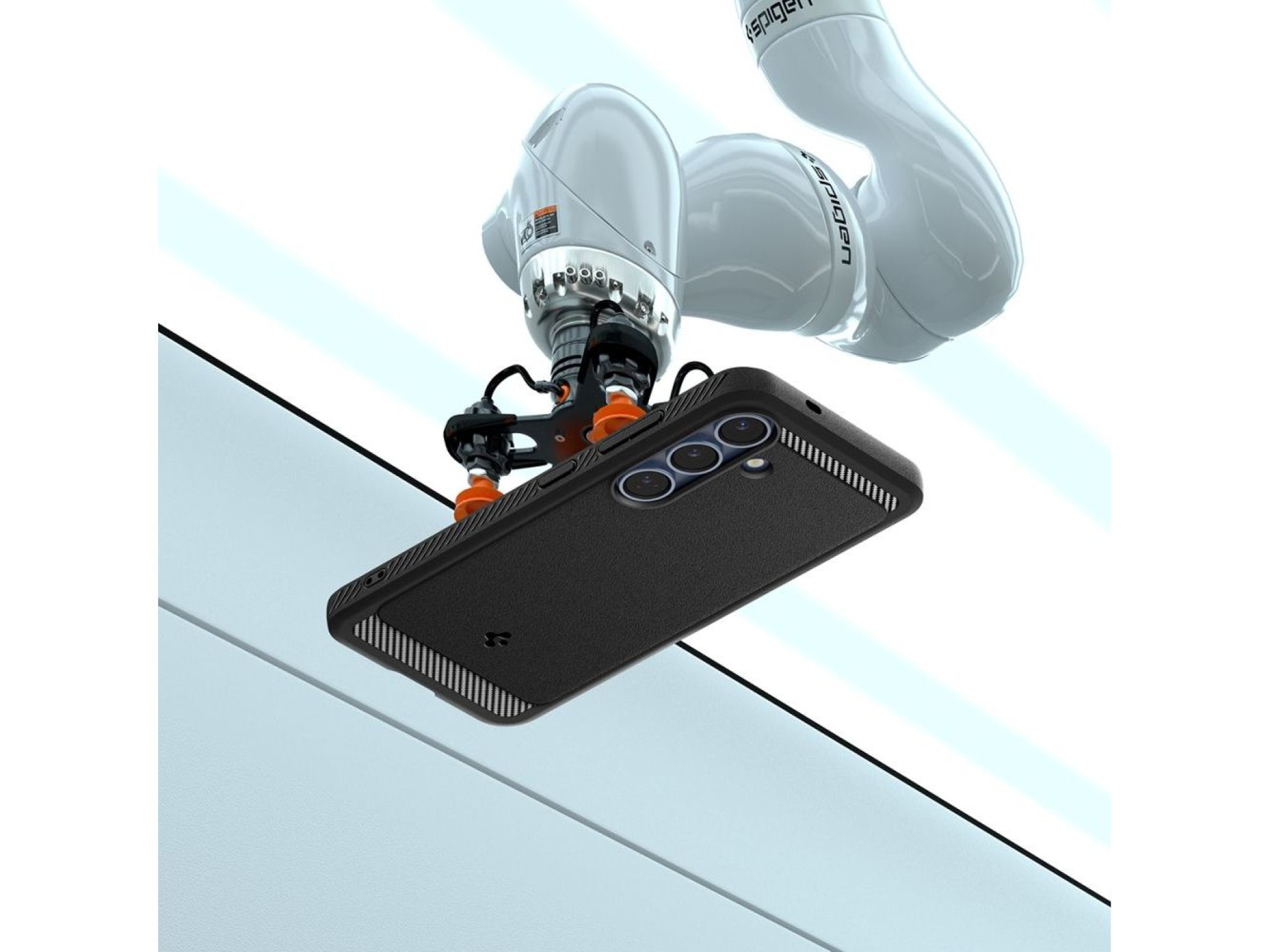 Funda Spigen Rugged Armor Mag MagSafe para Samsung Galaxy S25 - Negro mate