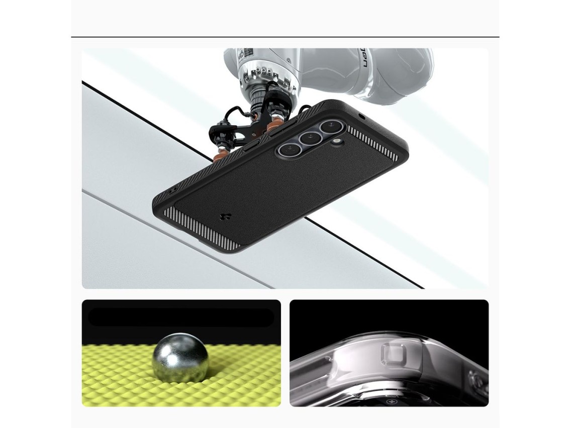 Funda Spigen Rugged Armor Mag MagSafe para Samsung Galaxy S25 - Negro mate