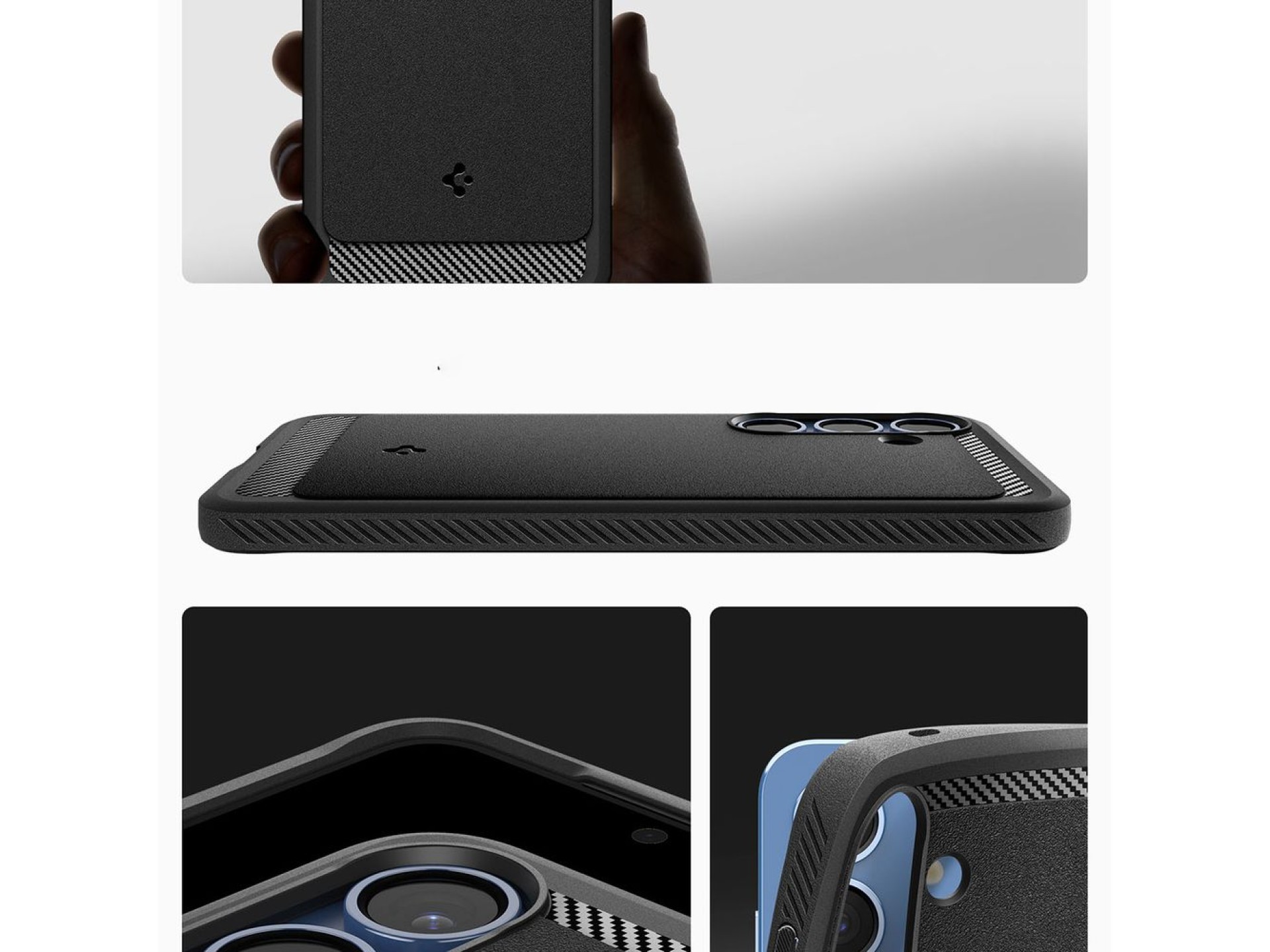 Funda Spigen Rugged Armor Mag MagSafe para Samsung Galaxy S25 - Negro mate
