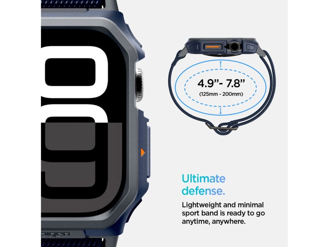 Spigen Lite Fit "Pro" Strap for Apple Watch 10 46mm - Navy Blue