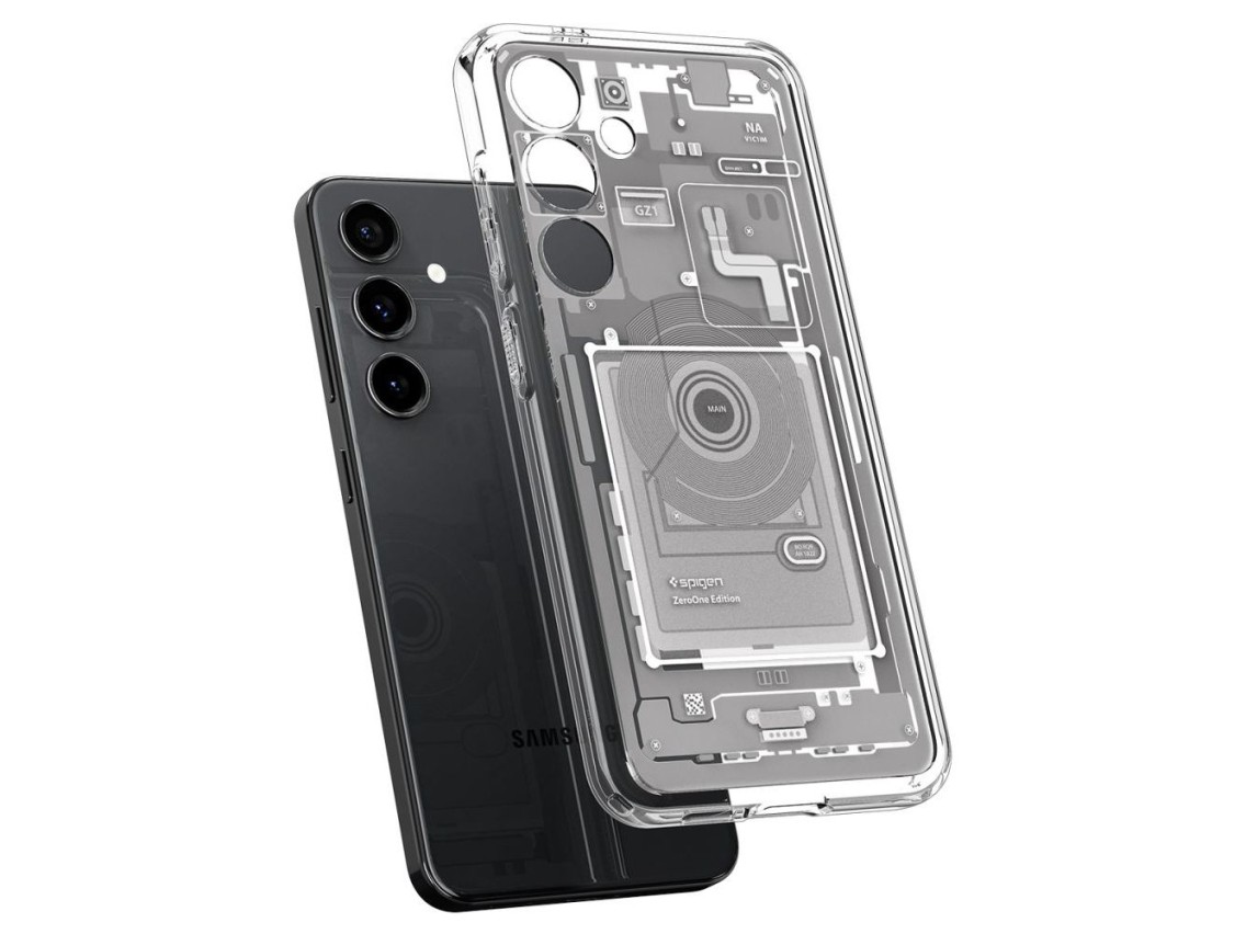 Funda Spigen Ultra Hybrid para Samsung Galaxy S24 Zero One - Blanca